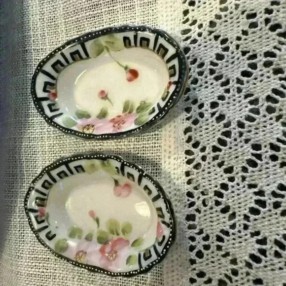 Nippon Vintage Hand Painted Jonroth‎ Studios (Japan) 6 Piece Serving Tray - Picture 6 of 11